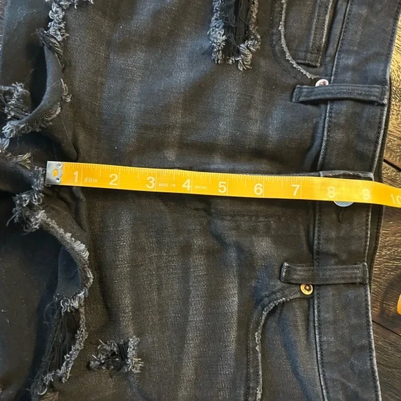 American Eagle Outfitters Next Level Stretch Rise Shorties- Denim Shorts - Picture 3 of 9